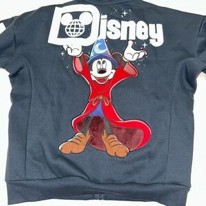 Walt Disney World Fantasmic Sorcerer Mickey Athletic Zipper Fleece Hoodie